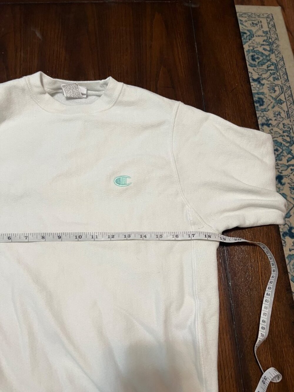 Champion Reverse Weave Sweatshirt Crewneck White Spirit Jersey Classic Unisex XS - Picture 5 of 6